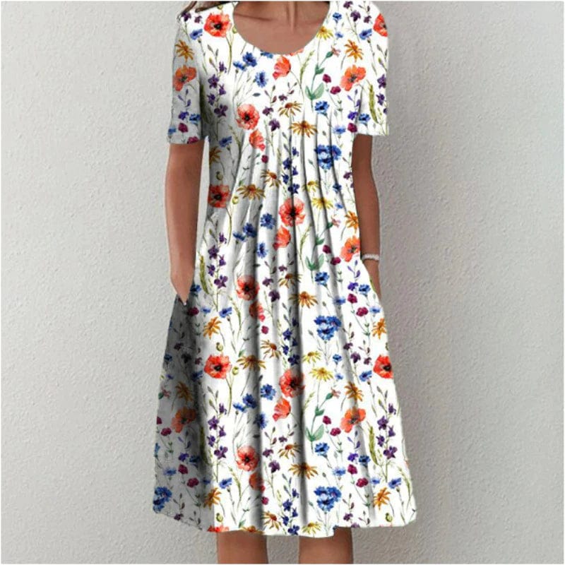 Léna | Vivid Floral Dress