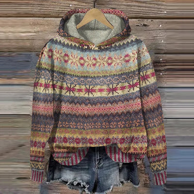 Peyton | Ethnic Retro Hoodie