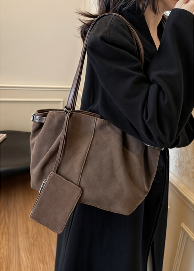 Suede BB Zaria Handbag