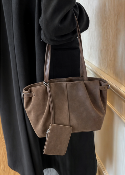 Suede BB Zaria Handbag