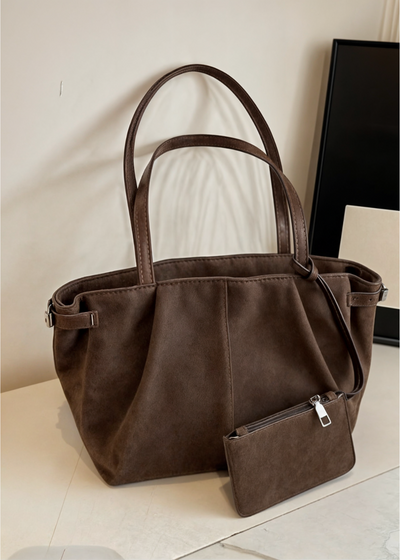 Suede BB Zaria Handbag