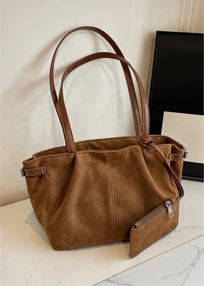 Suede BB Zaria Handbag