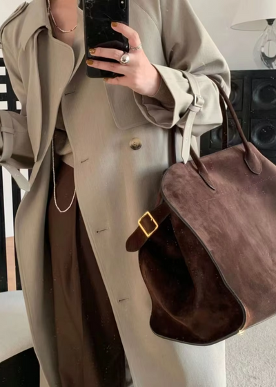 Aurora Suede Shoulder Bag - BB