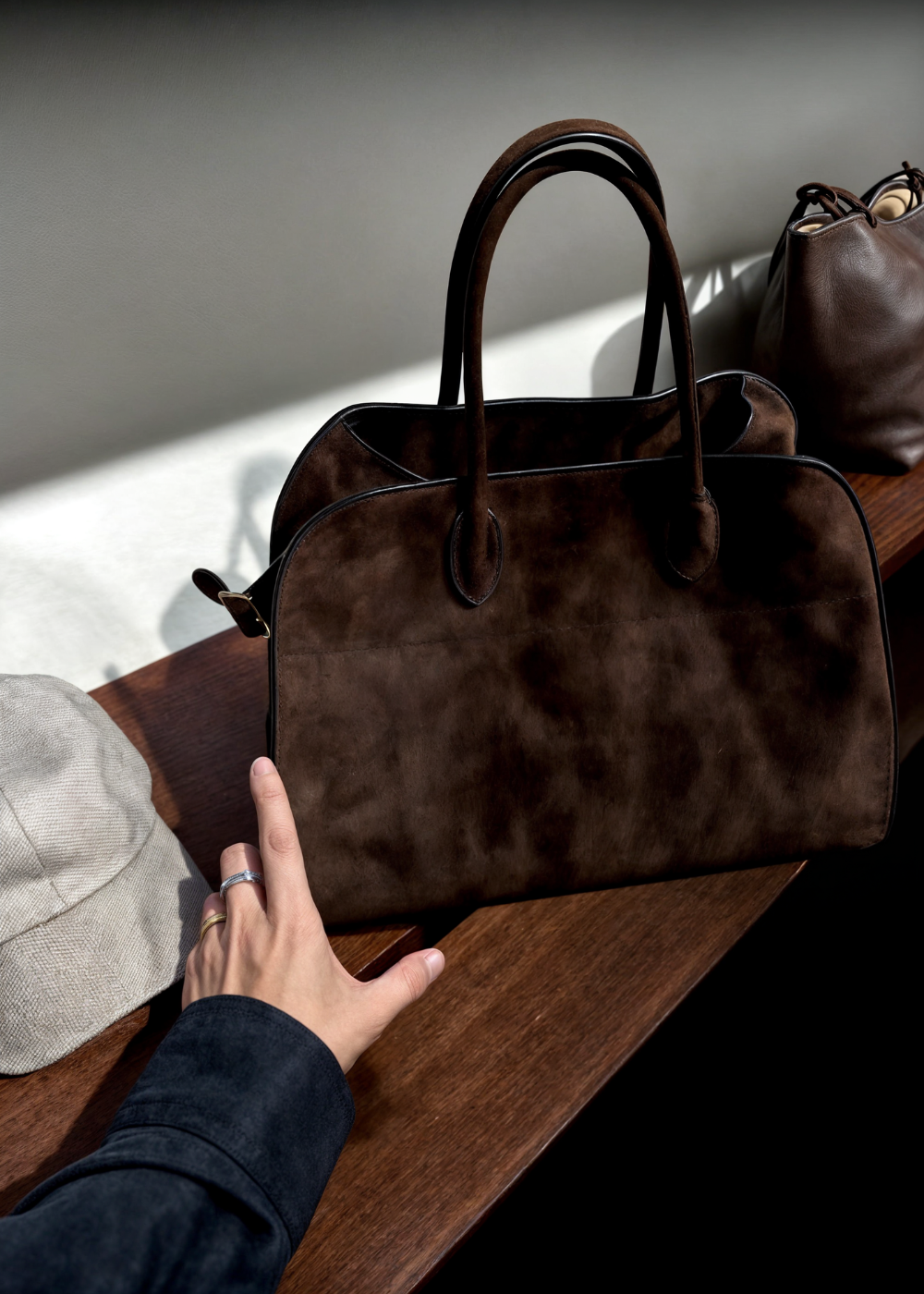 Aurora Suede Shoulder Bag - BB