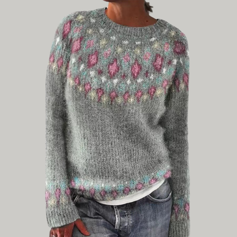 Avery | Patterned Knit Sweater