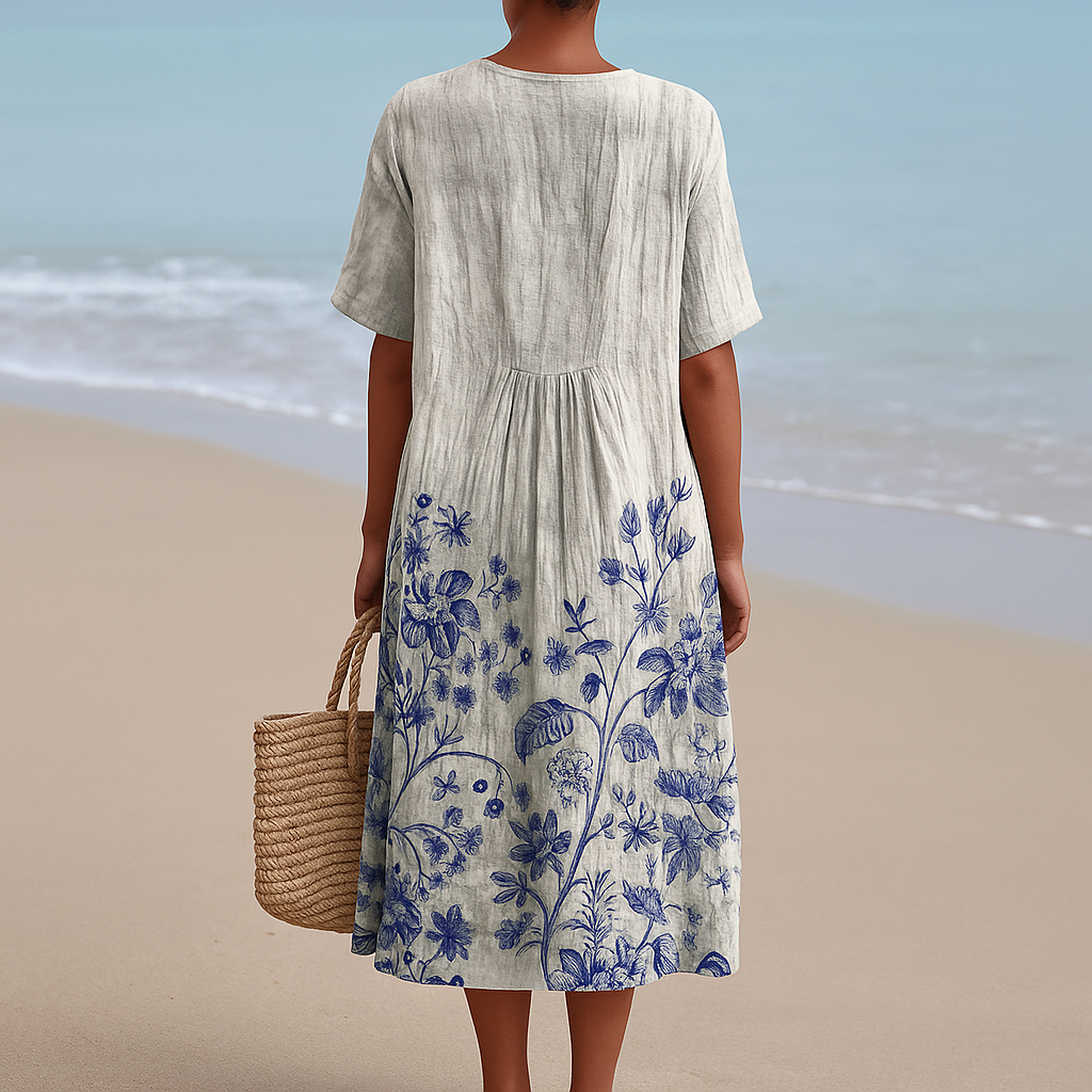 ÉLOÏSE | Porcelain print dress
