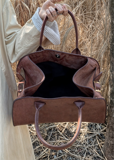 Amber Suede BB Handbag
