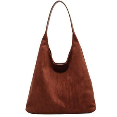 Emberlyn –Elegant, soft shoulder bag in a suede style
