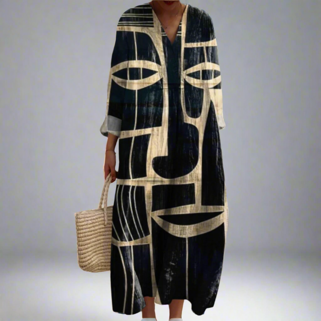 Ismene | Graphic Face Dress