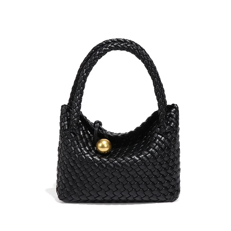 Ronnie™ | Luxurious Leather Bag with Gold Details