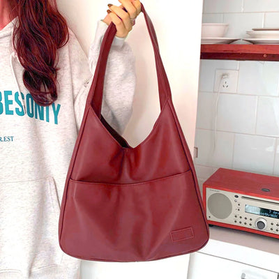Elodie™ -Casual leather hobo bag