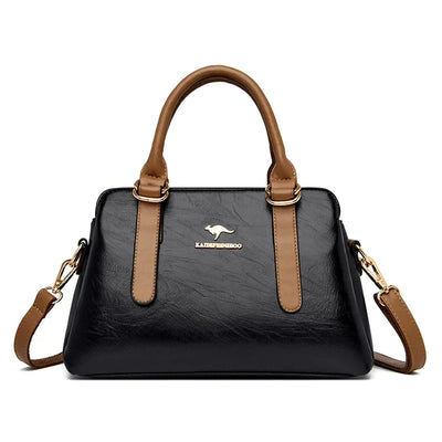 Astra™ – Burgundy Handbag with Double Handles
