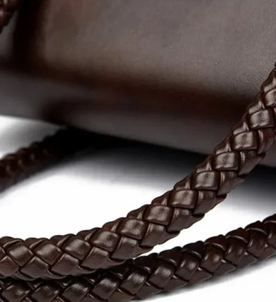 Amara™ – Classic Handbag with Braided Handle and Gold Details