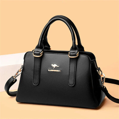 Astra™ – Burgundy Handbag with Double Handles
