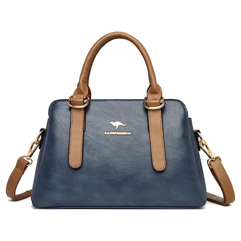 Astra™ – Burgundy Handbag with Double Handles