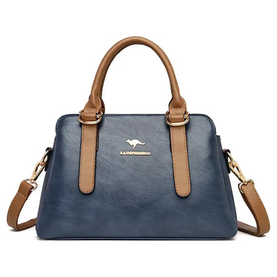 Astra™ – Burgundy Handbag with Double Handles