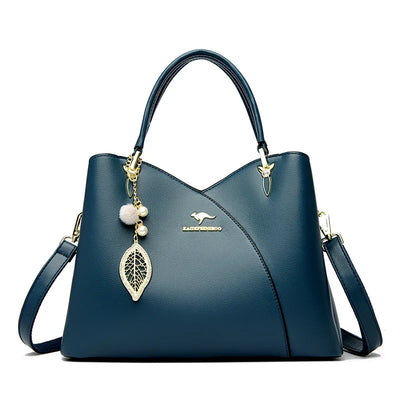Oaklyn - Elegant black shoulder bag with fashionable pendants