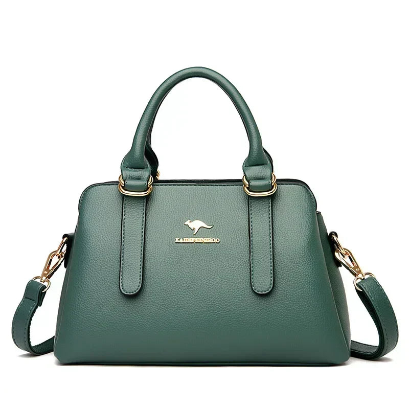 Astra™ – Burgundy Handbag with Double Handles