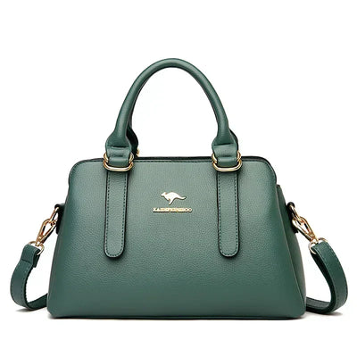Astra™ – Burgundy Handbag with Double Handles