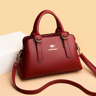 Astra™ – Burgundy Handbag with Double Handles