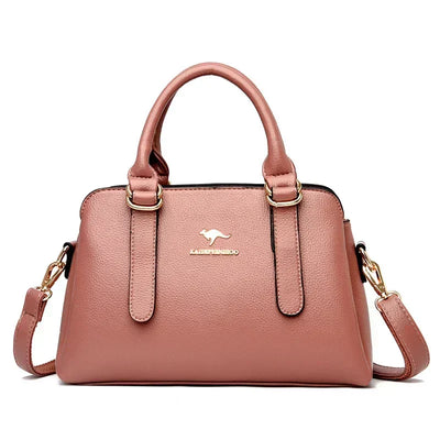 Astra™ – Burgundy Handbag with Double Handles