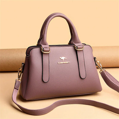 Astra™ – Burgundy Handbag with Double Handles
