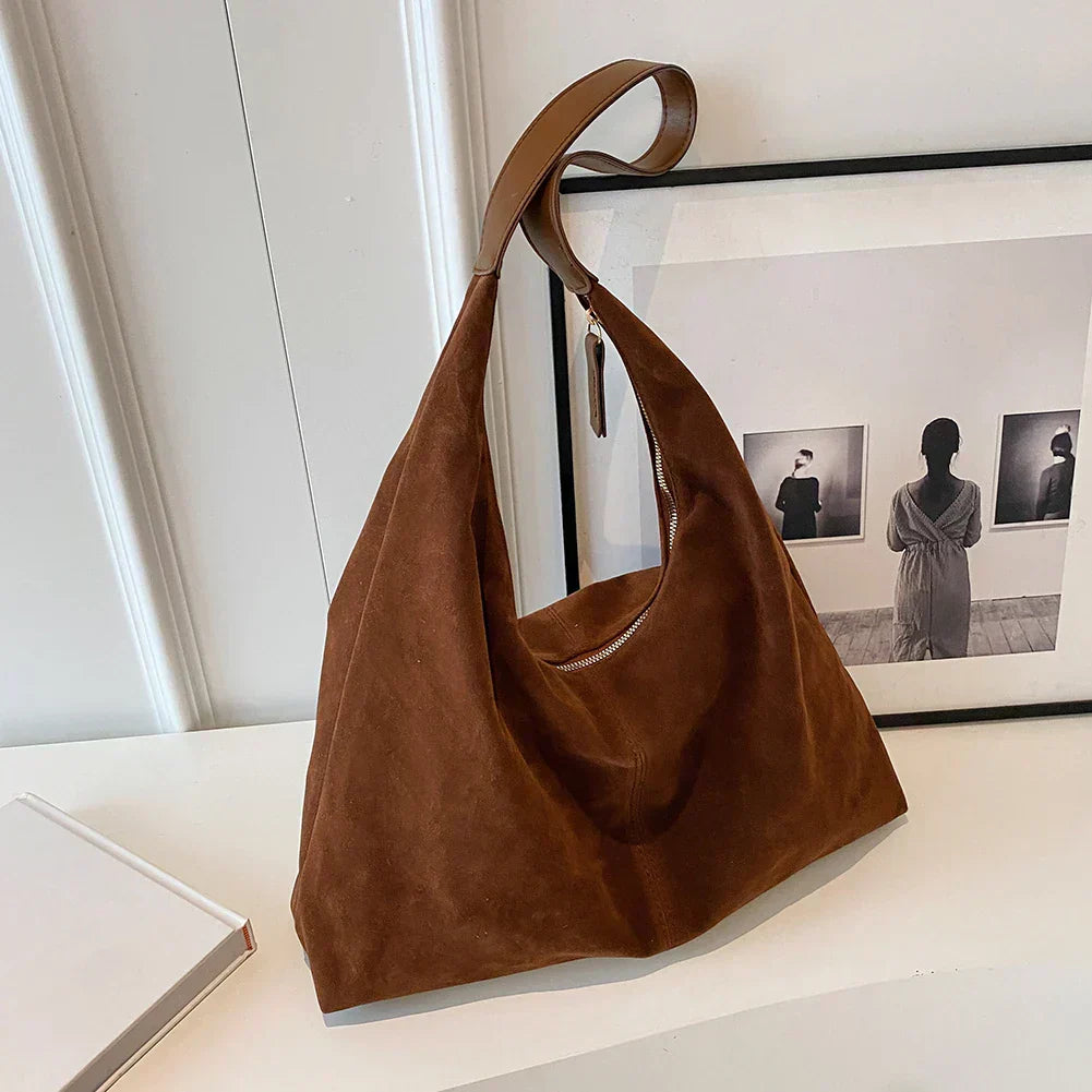Elodie™ -Casual leather hobo bag