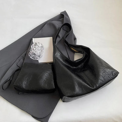 Elodie™ -Casual leather hobo bag
