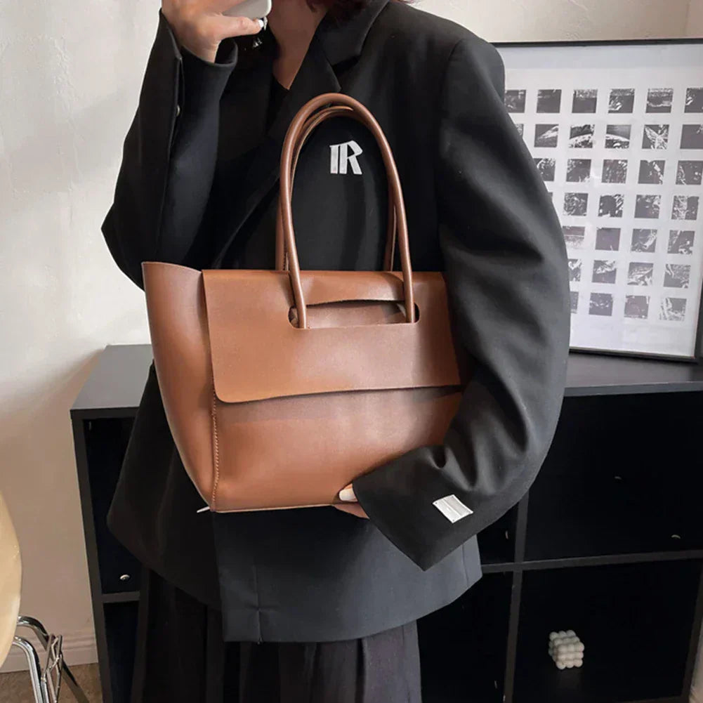 Neveah™ –Eco-leather Minimalist Shoulder Bag