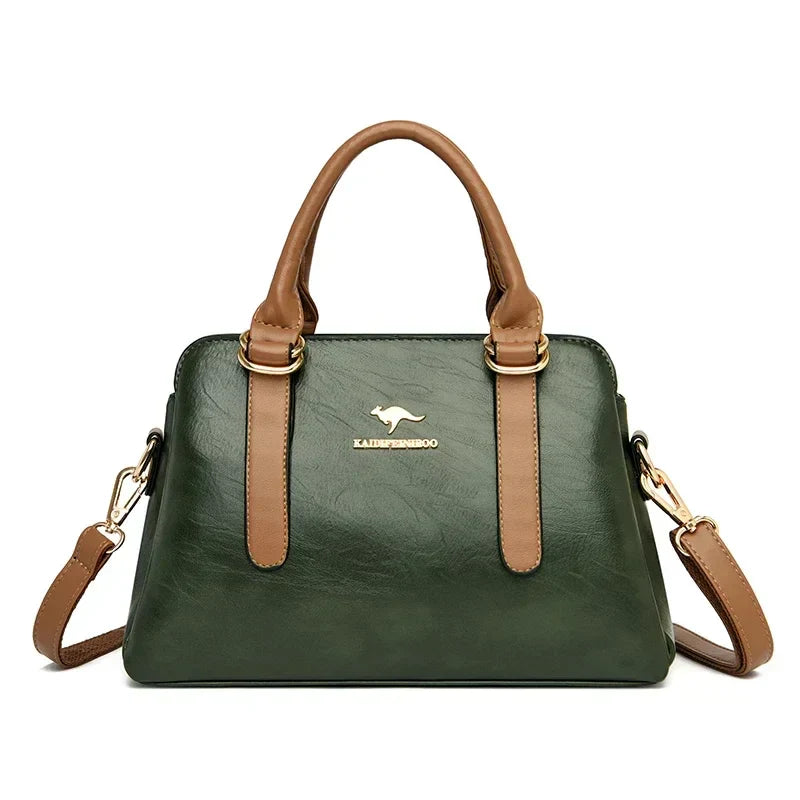 Astra™ – Burgundy Handbag with Double Handles