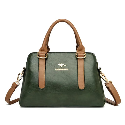 Astra™ – Burgundy Handbag with Double Handles