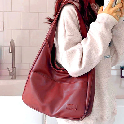 Elodie™ -Casual leather hobo bag