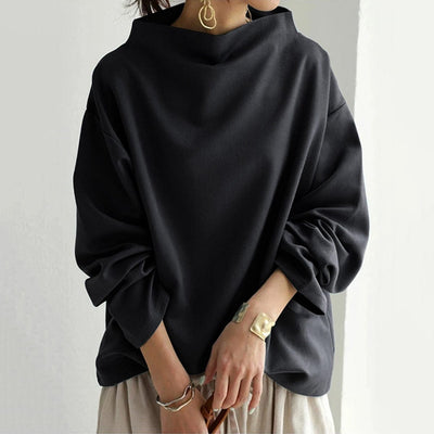 Riley | High-Neck Soft Knit Top