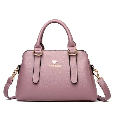 Astra™ – Burgundy Handbag with Double Handles