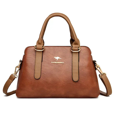 Astra™ – Burgundy Handbag with Double Handles