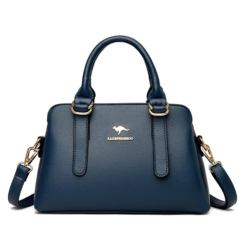 Astra™ – Burgundy Handbag with Double Handles