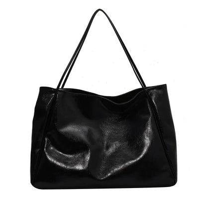 Capri™ - Elegant brown leather-effect tote bag