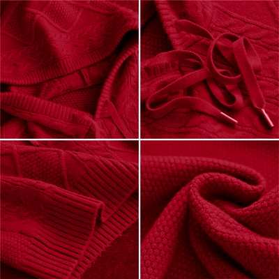 Zyra | Jacquard Hooded Sweater