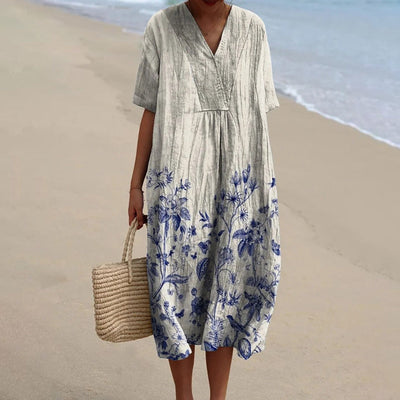 ÉLOÏSE | Porcelain print dress