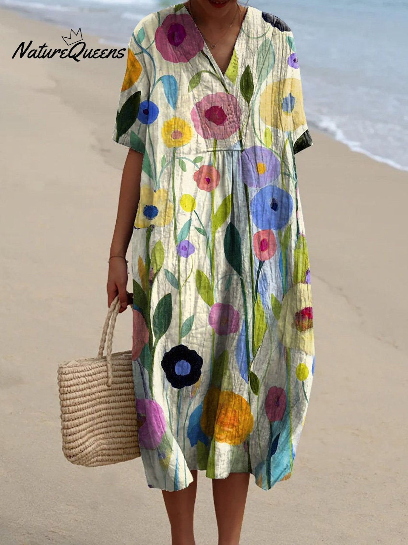 Aubane | Watercolor Flower Dress
