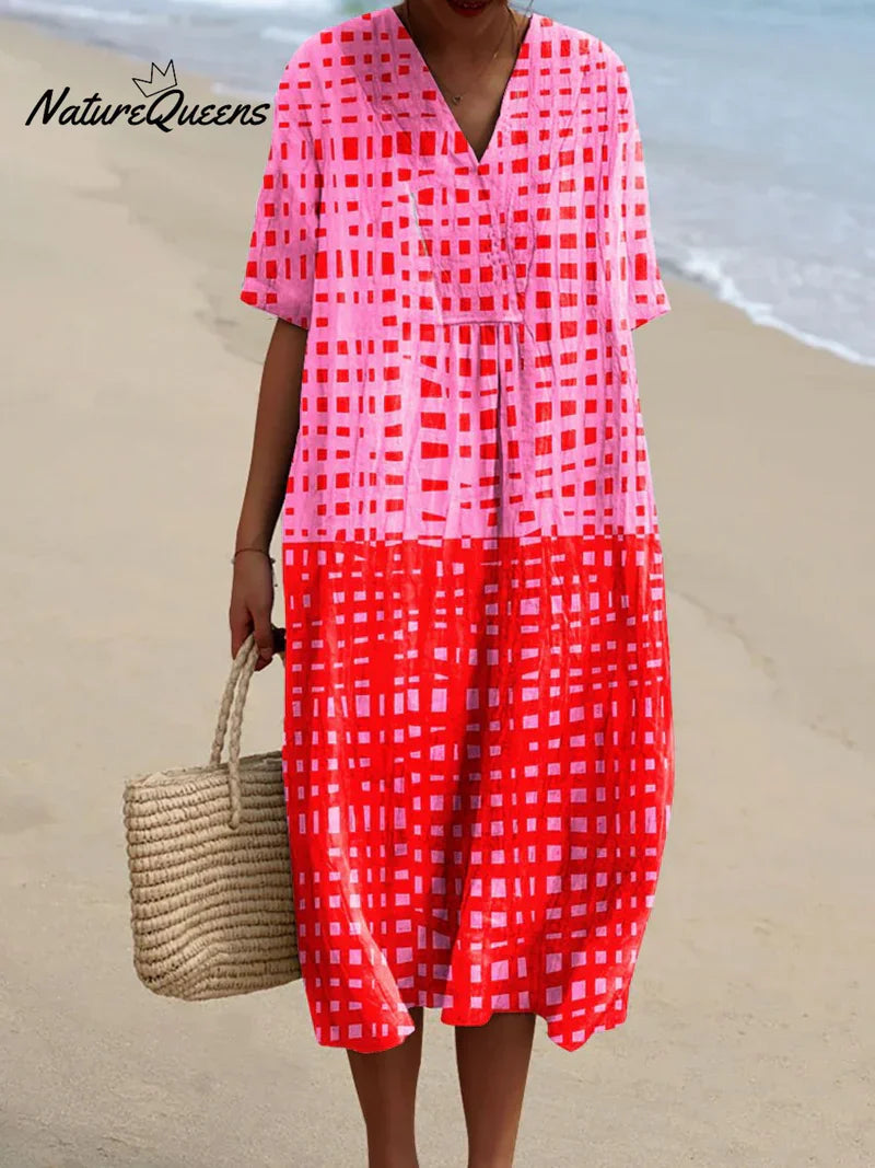 Ruby | Bold Plaid Dress