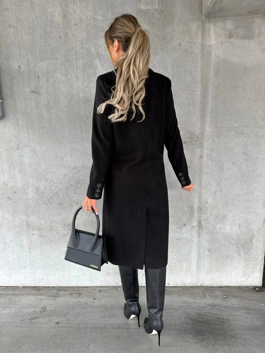 Wajda™ | Elegancki wełniany płaszcz zimowy ze stylowymi detalami